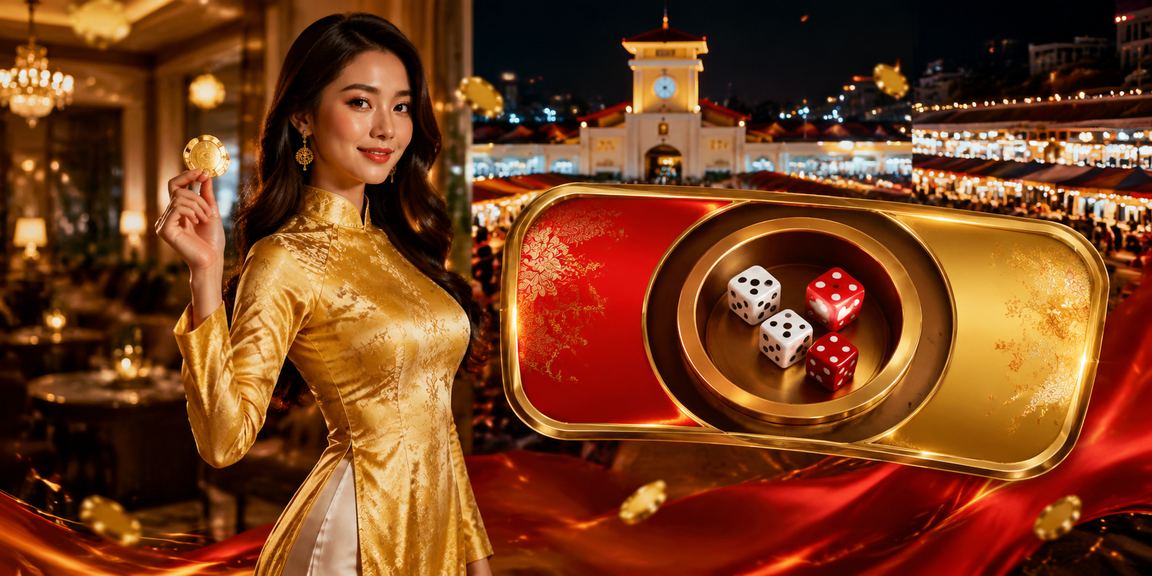 Người dùng tại Thành phố Hồ Chí Minh mặc áo dài tham gia trò chơi tài xỉu trực tuyến