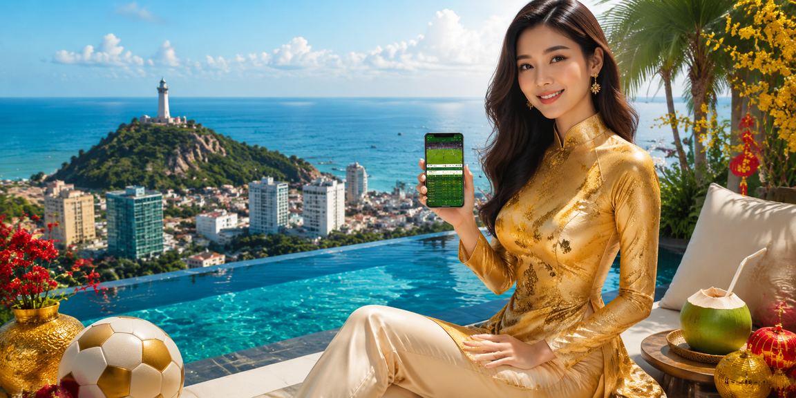 Người mặc áo dài trải nghiệm ứng dụng casino tại Vũng Tàu